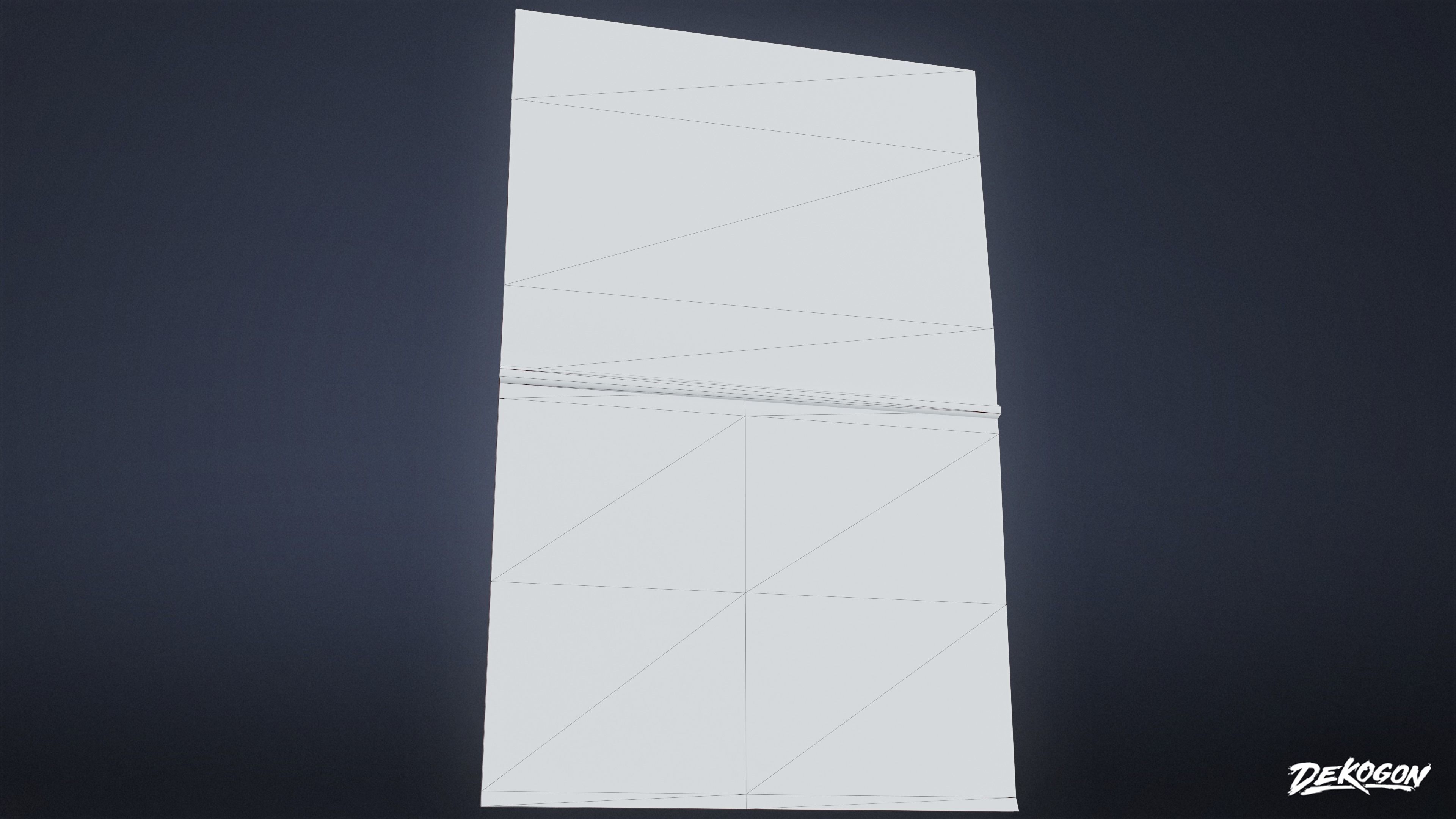 HIGH SCHOOL CLASSROOM - Calendar 01 - LOW POLY Low-poly 3D model_9