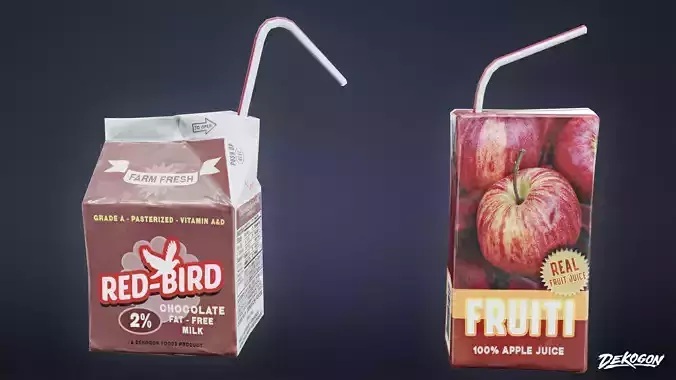 HIGH SCHOOL CLASSROOM - Carton 01 - LOW POLY