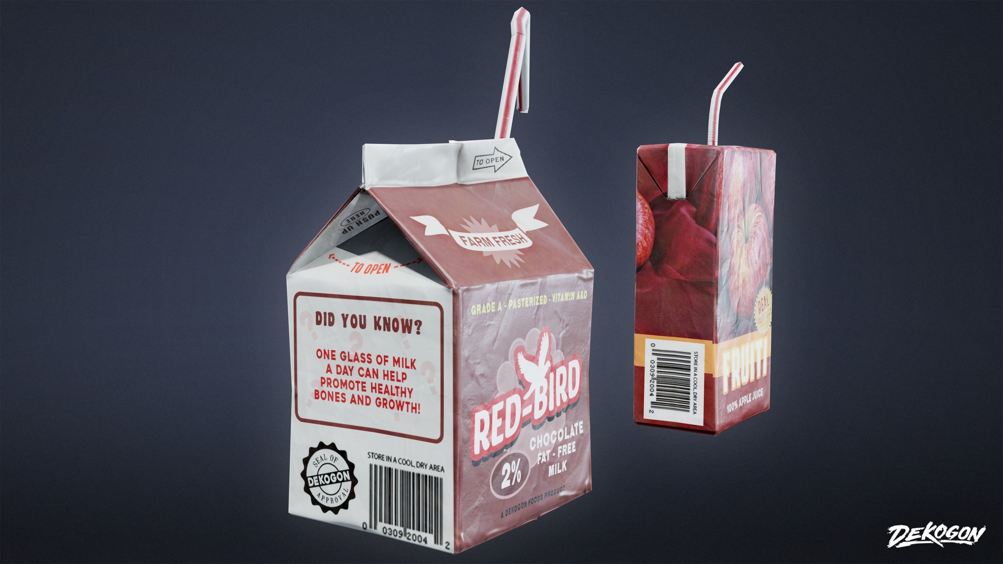 HIGH SCHOOL CLASSROOM - Carton 01 - LOW POLY Low-poly 3D model_2