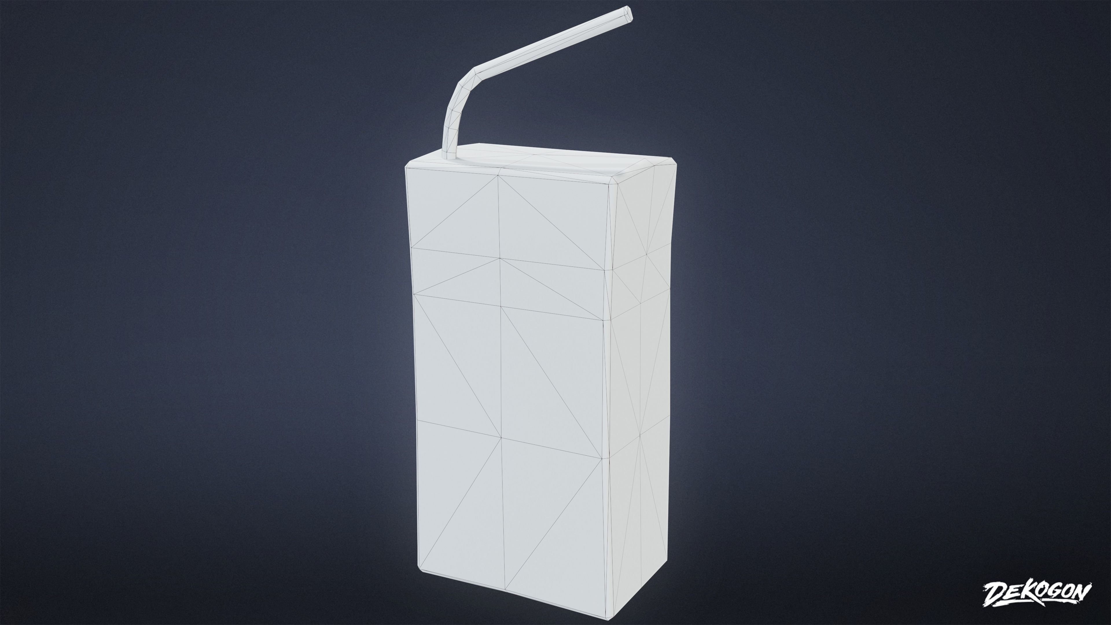 HIGH SCHOOL CLASSROOM - Carton 01 - LOW POLY Low-poly 3D model_7