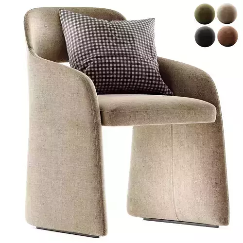 ECHO Chair With Armrests By CAMERICH 3D model