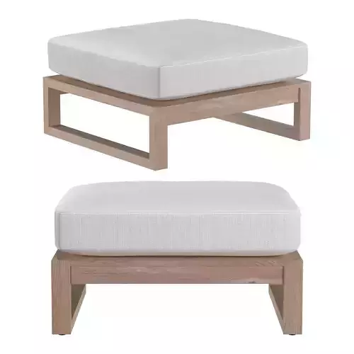 AEGEAN TEAK OTTOMAN 3D model