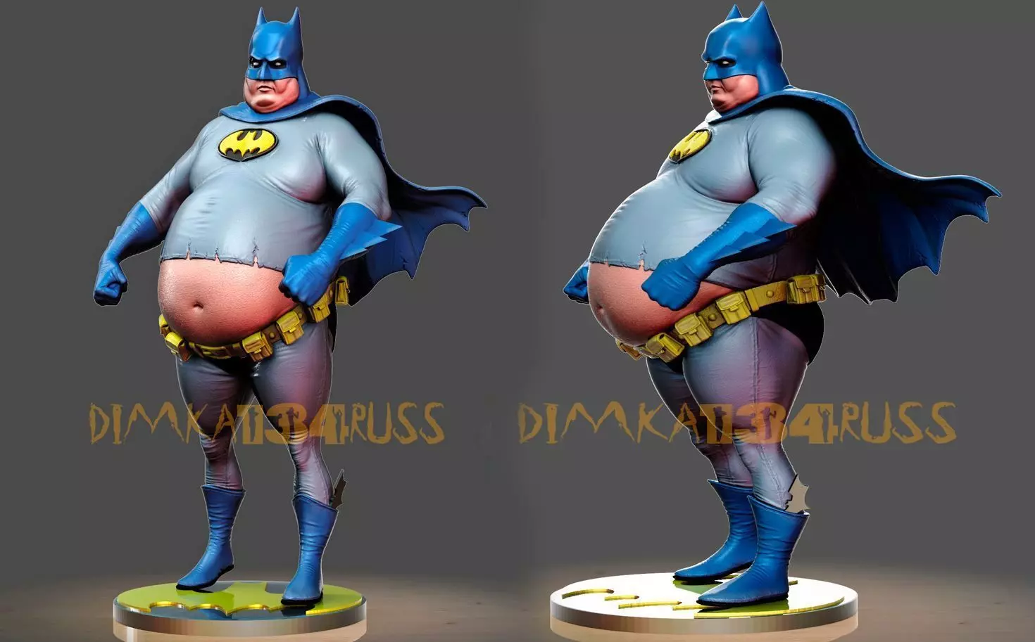Batman fat 3D print model_0