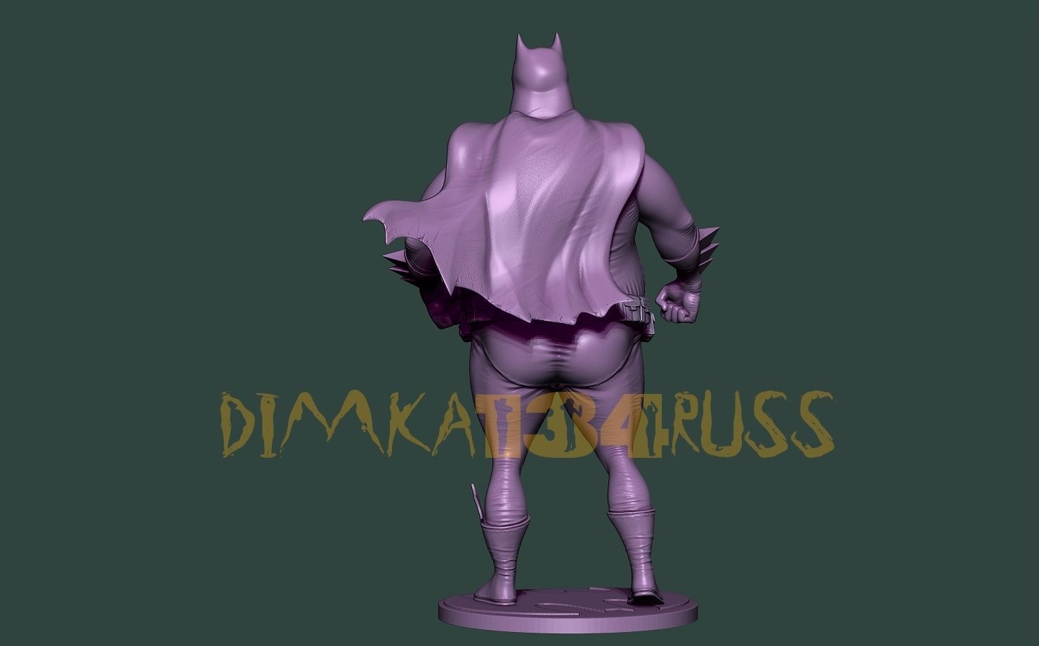 Batman fat 3D print model_5
