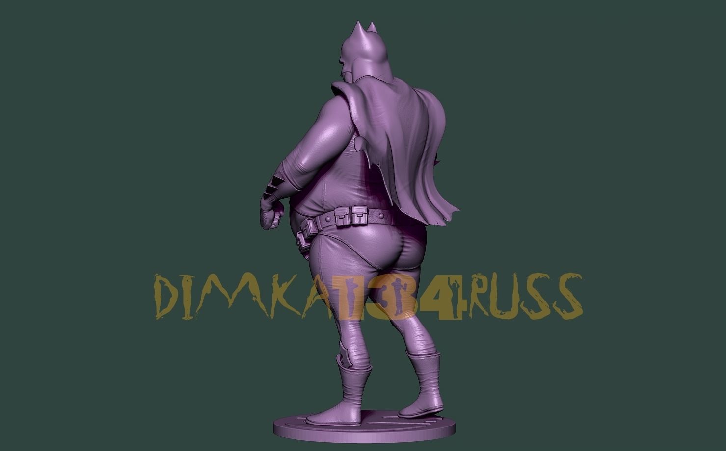 Batman fat 3D print model_8