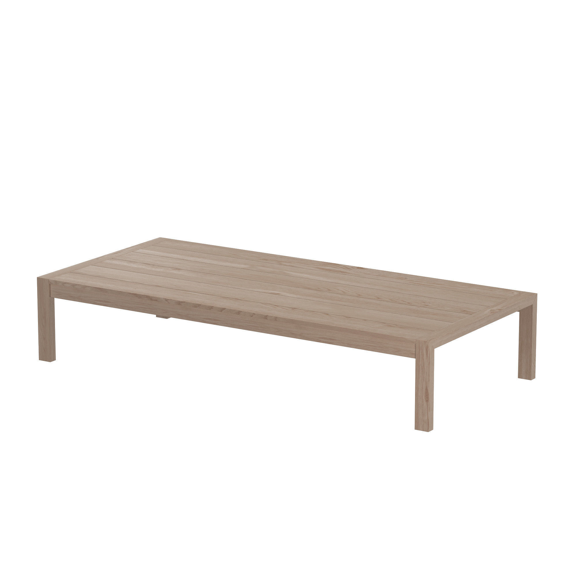 AEGEAN TEAK RECTANGULAR COFFEE TABLE 3D model_3