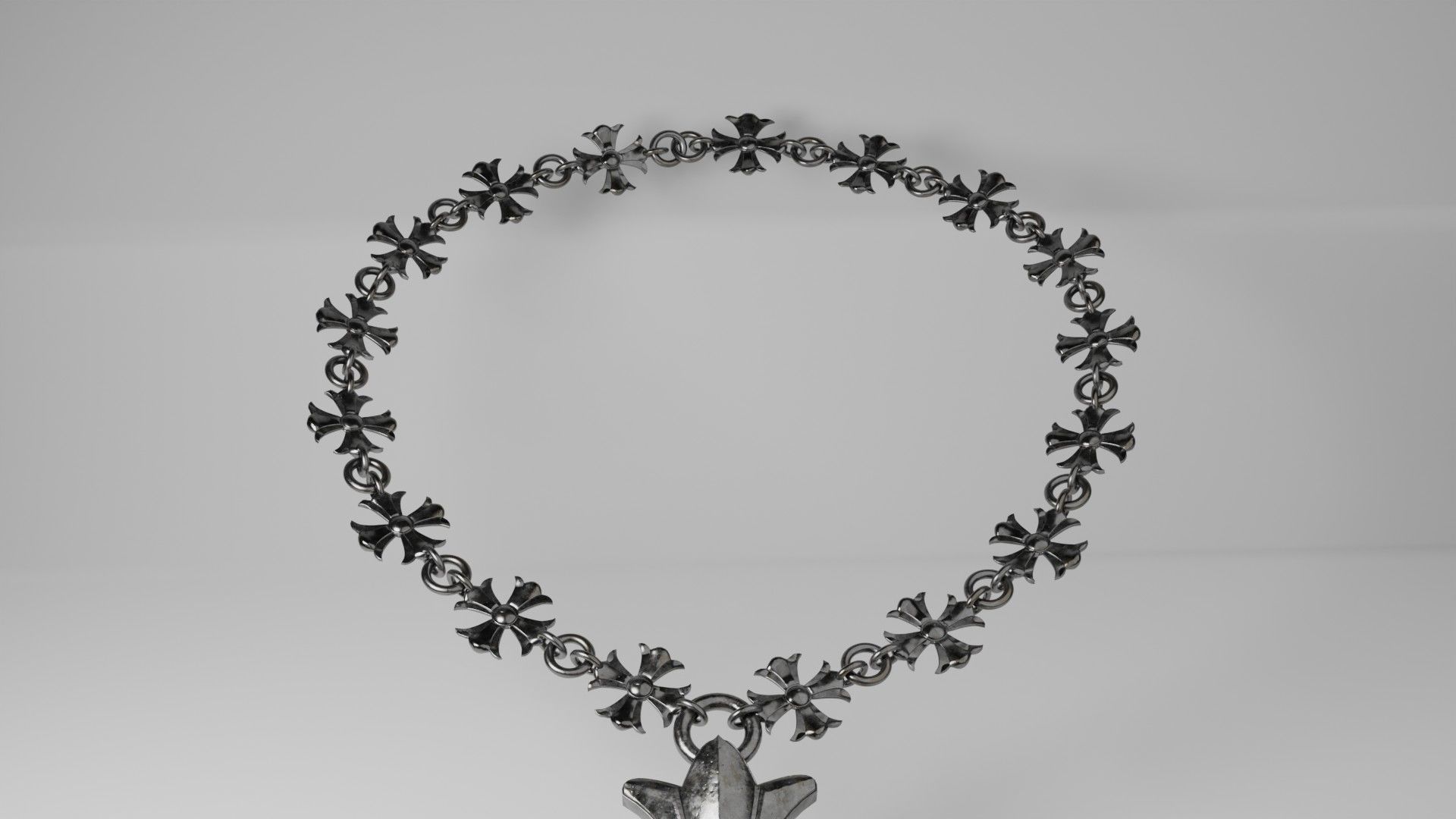 Chrome Hearts Necklace  3D model_4