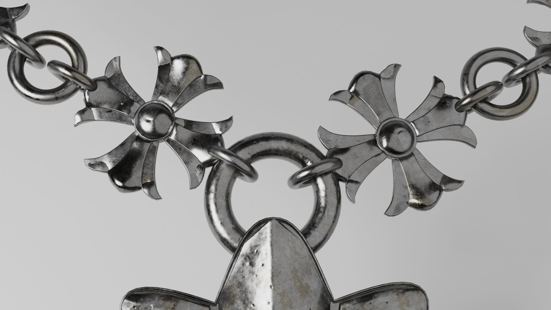 Chrome Hearts Necklace  3D model_2