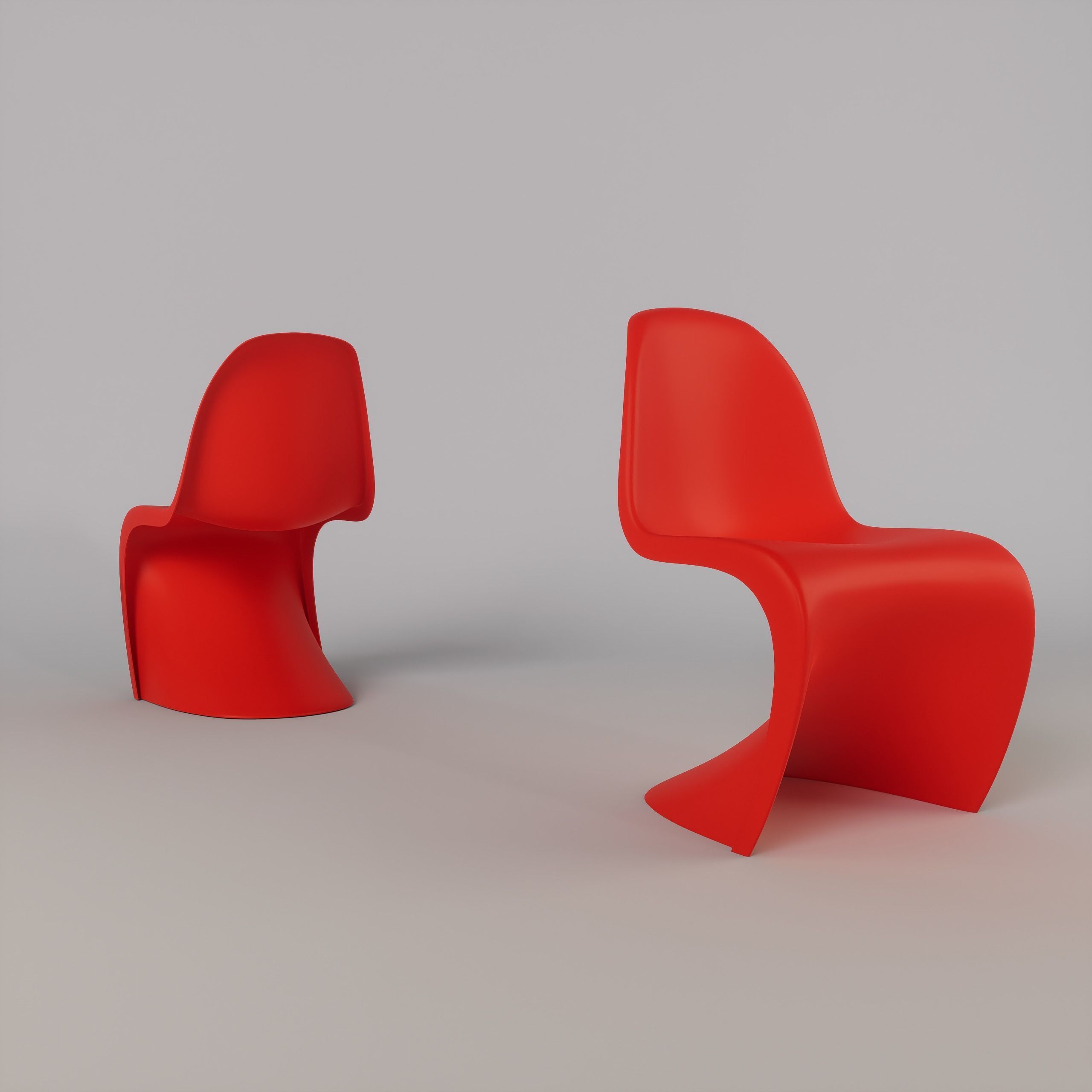 Panton Chair - High-Quality 3D Model 3D model_3