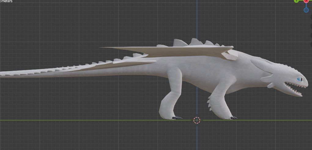 Light Fury 3d model 3D model_0