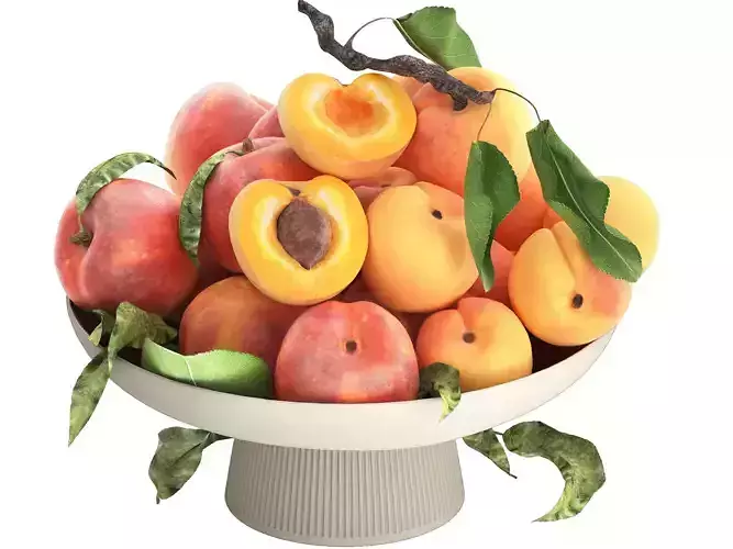 bowl of apricots and peaches