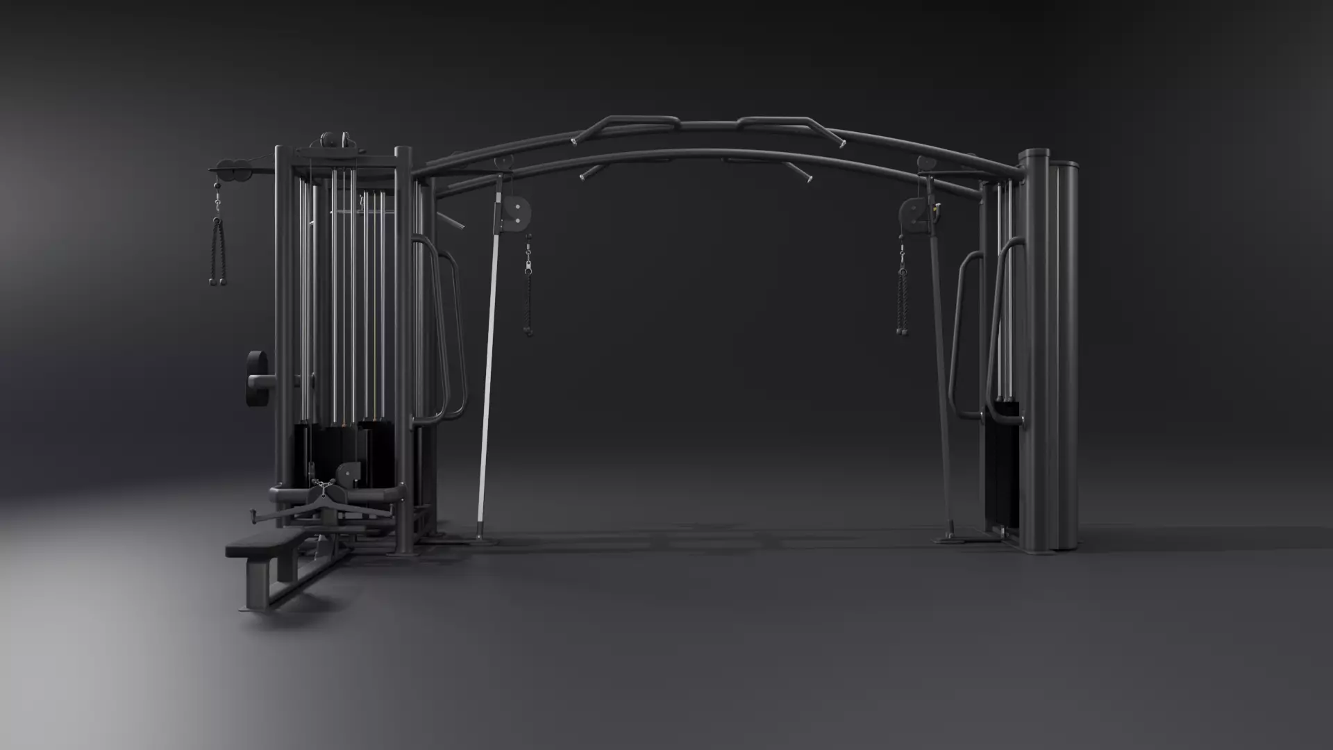 Fully MultiFunctional Fitness Machine 3D model_0