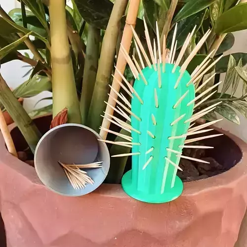 Flowerpot for Cactus Toothpick Holder 3D print model
