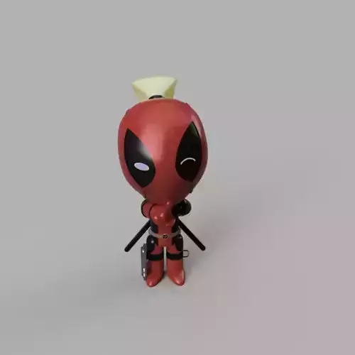 Marvel Comics Mini Lady Deadpool Wanda Wilson 3D model