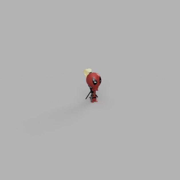 Marvel Comics Mini Lady Deadpool Wanda Wilson 3D model_1