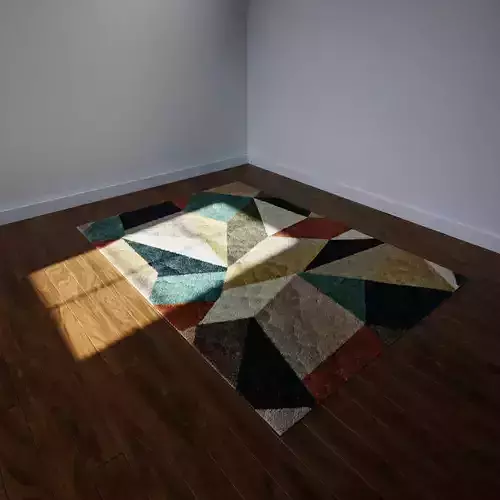 Rug carpet modern geometric style