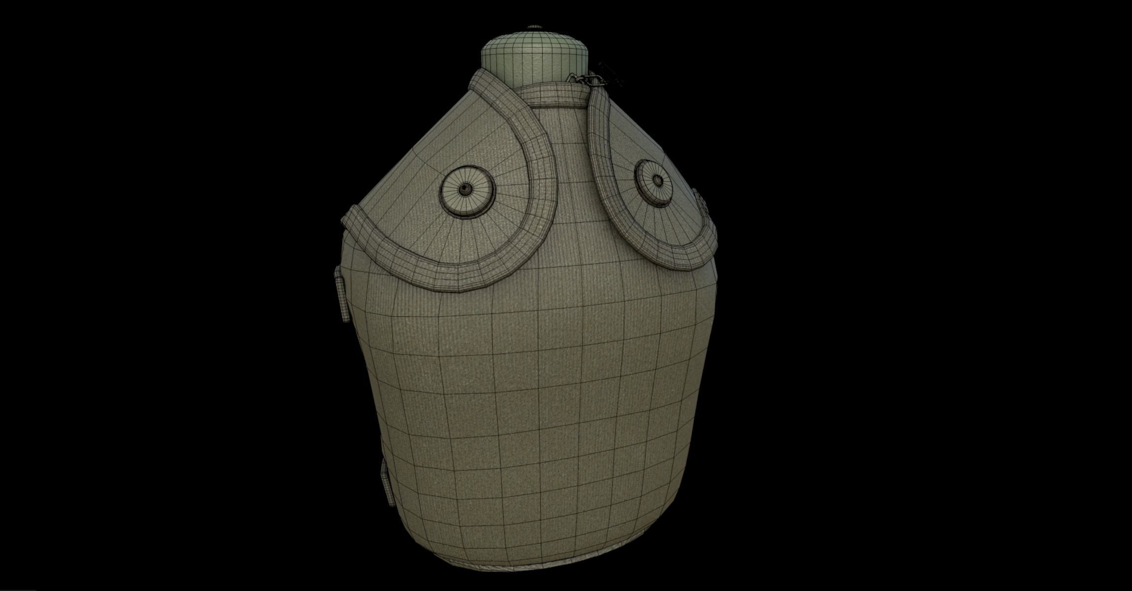 Army Water Bottle 3D model_5