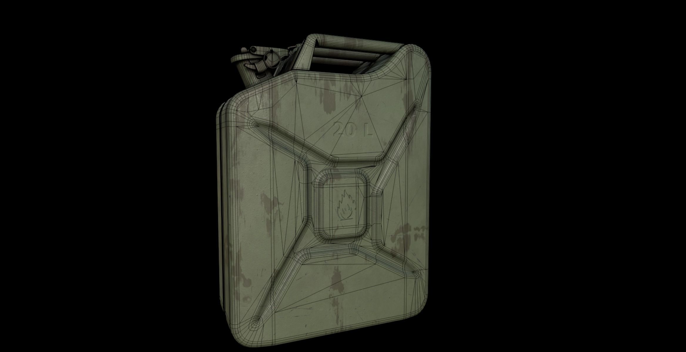 Jerry Can 3D model_5