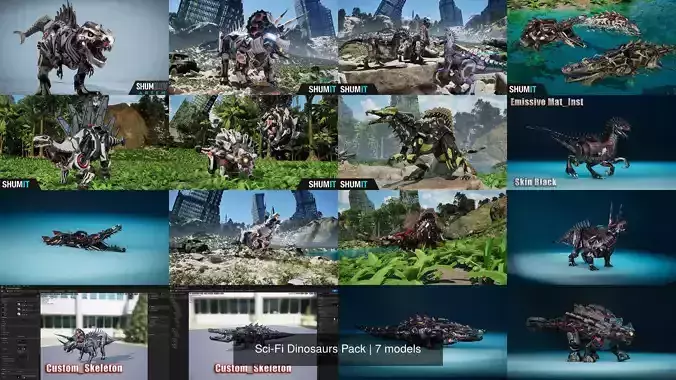 Sci-Fi Dinosaurs Pack