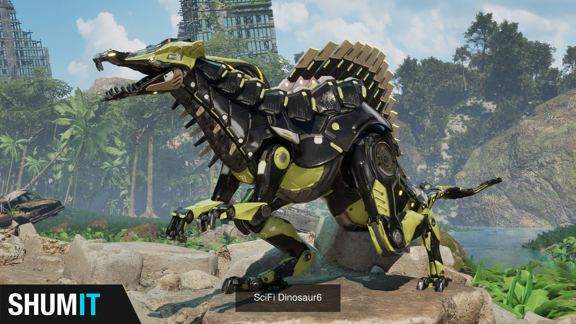 Sci-Fi Dinosaurs Pack 3D Model Collection_21