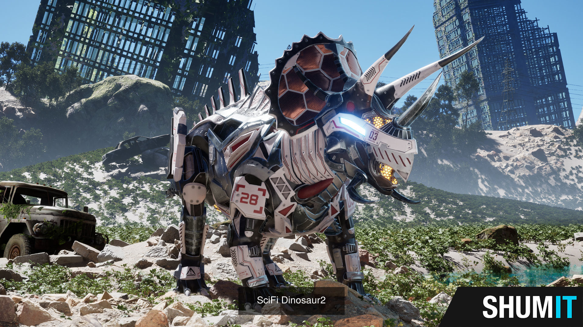 Sci-Fi Dinosaurs Pack 3D Model Collection_11