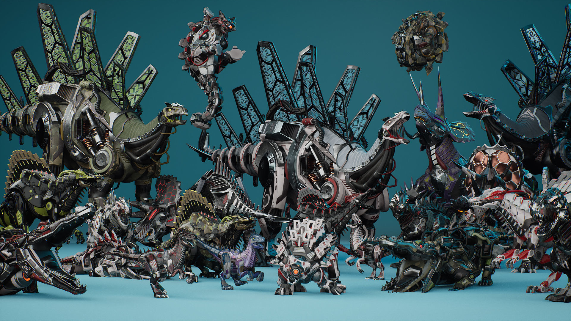 Sci-Fi Dinosaurs Pack 3D Model Collection_18