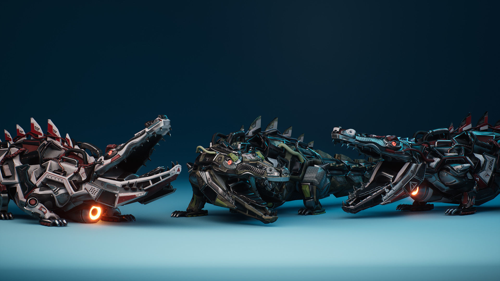 Sci-Fi Dinosaurs Pack 3D Model Collection_26