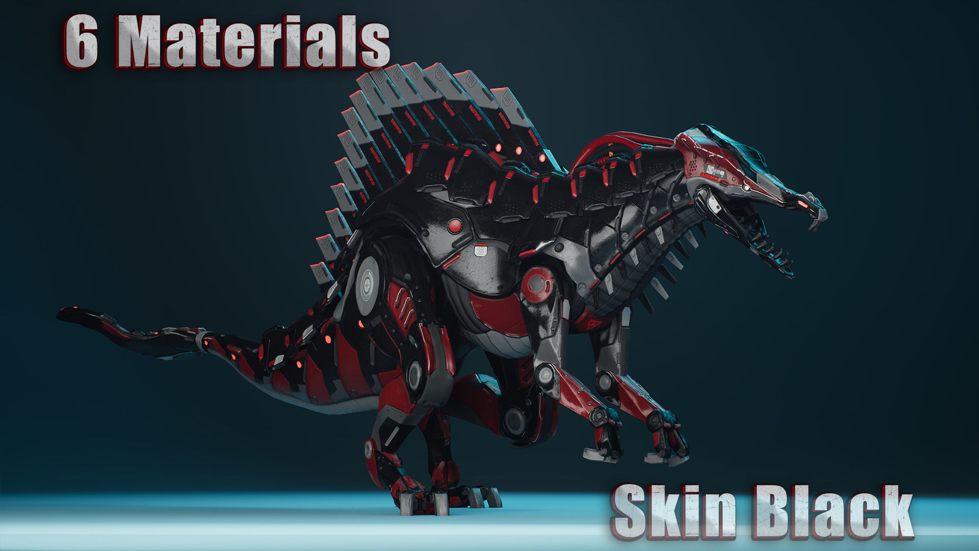 Sci-Fi Dinosaurs Pack 3D Model Collection_23