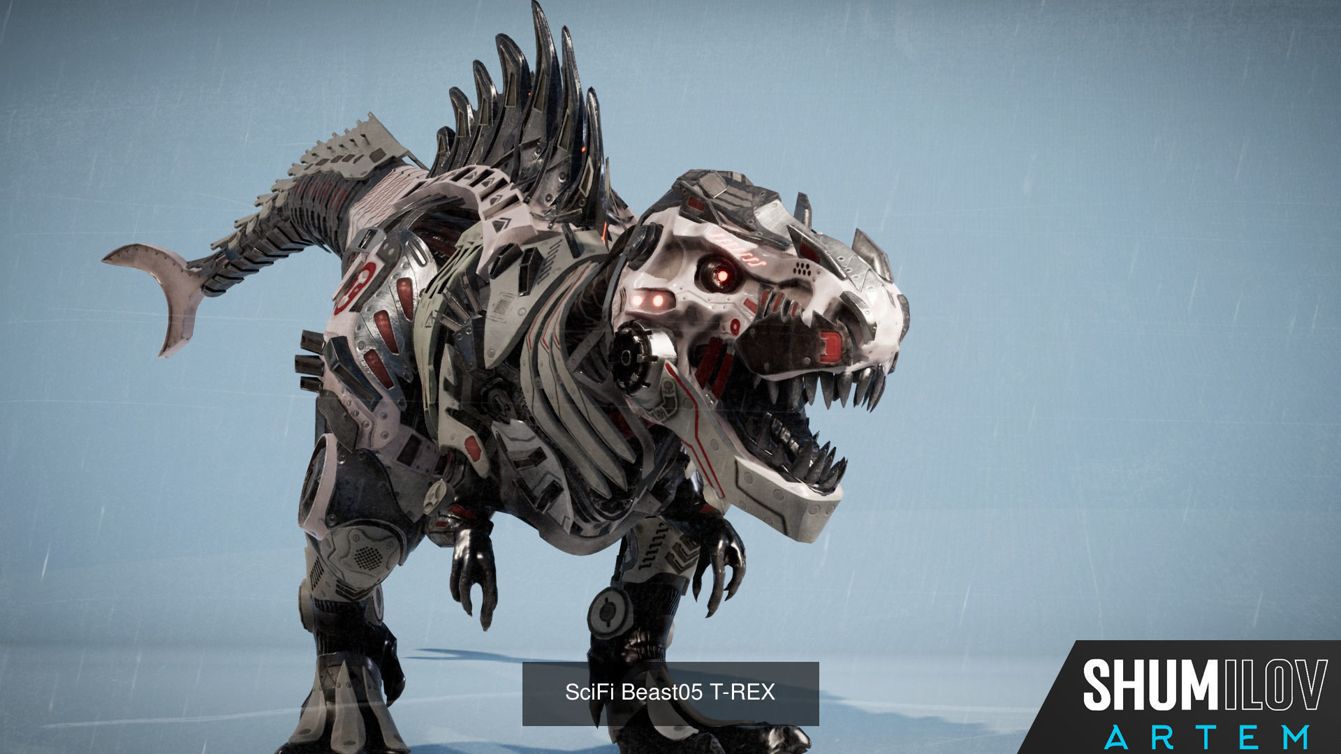 Sci-Fi Dinosaurs Pack 3D Model Collection_9