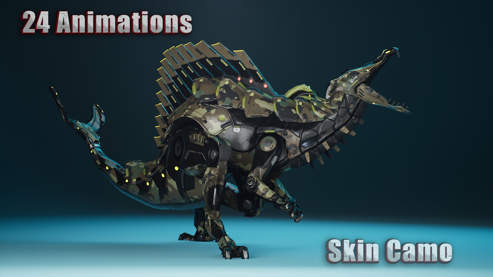 Sci-Fi Dinosaurs Pack 3D Model Collection_24
