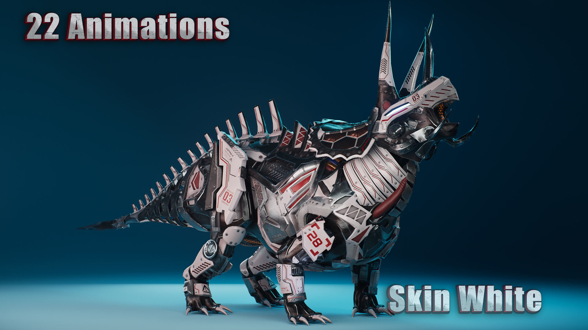 Sci-Fi Dinosaurs Pack 3D Model Collection_32