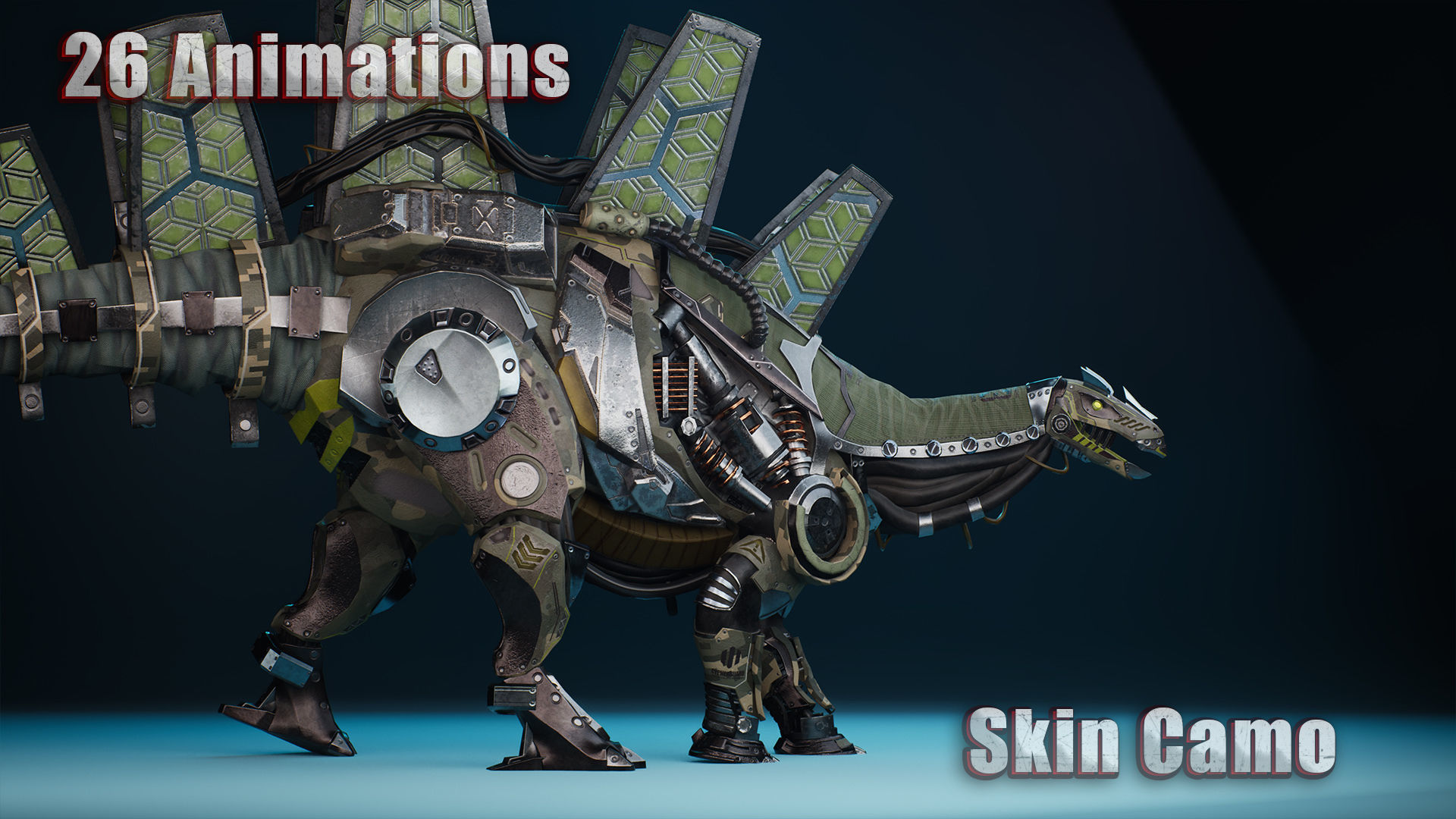 Sci-Fi Dinosaurs Pack 3D Model Collection_39