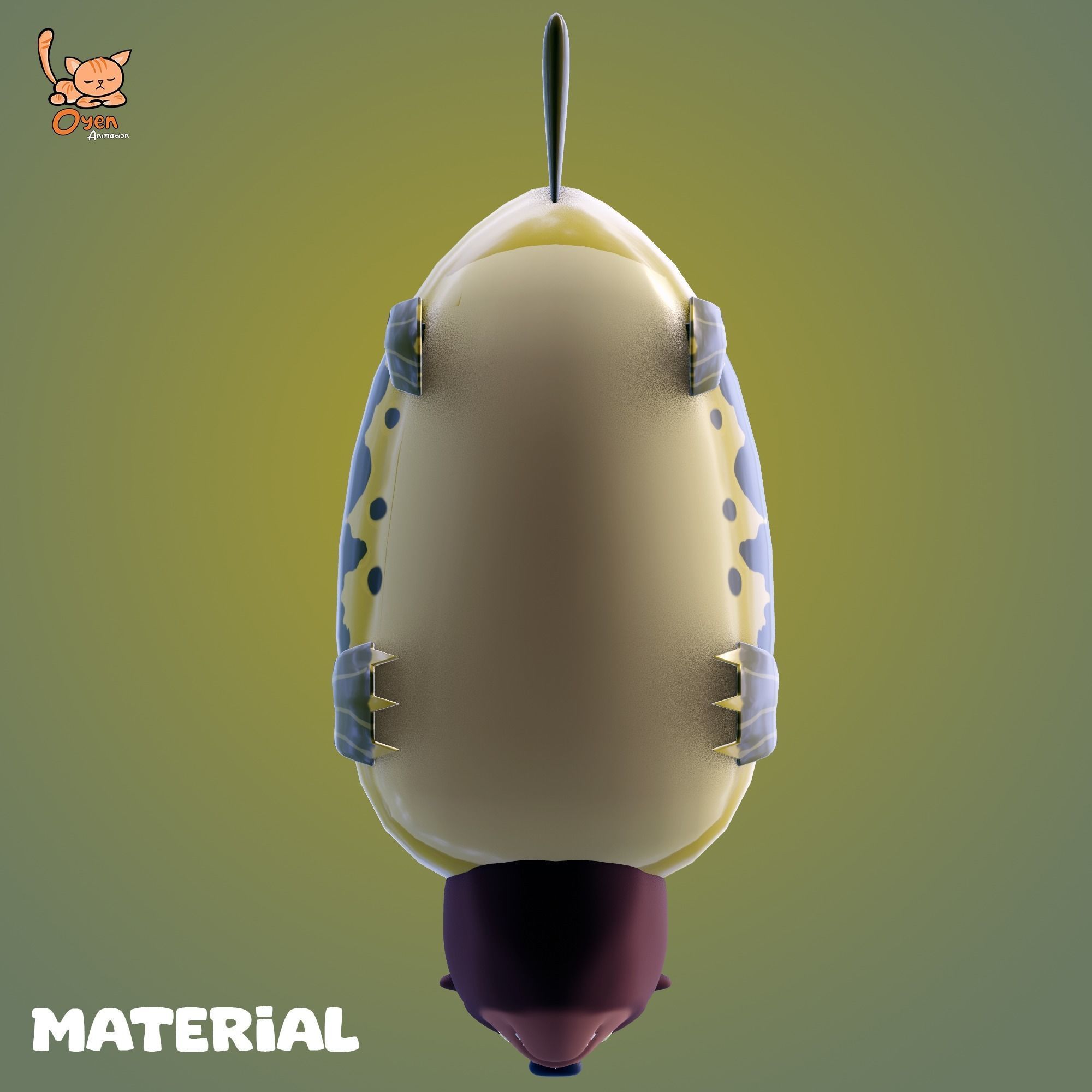 Sea Bear Spongebob Squarepants Low-poly 3D model_6