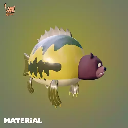 Sea Bear Spongebob Squarepants Low-poly 3D model