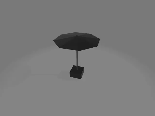 Pool Umbrella 3D model