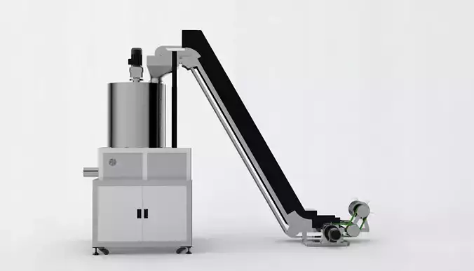 Solid particle feeder 3D model