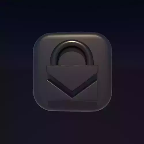 ProtonMail logo 3D model