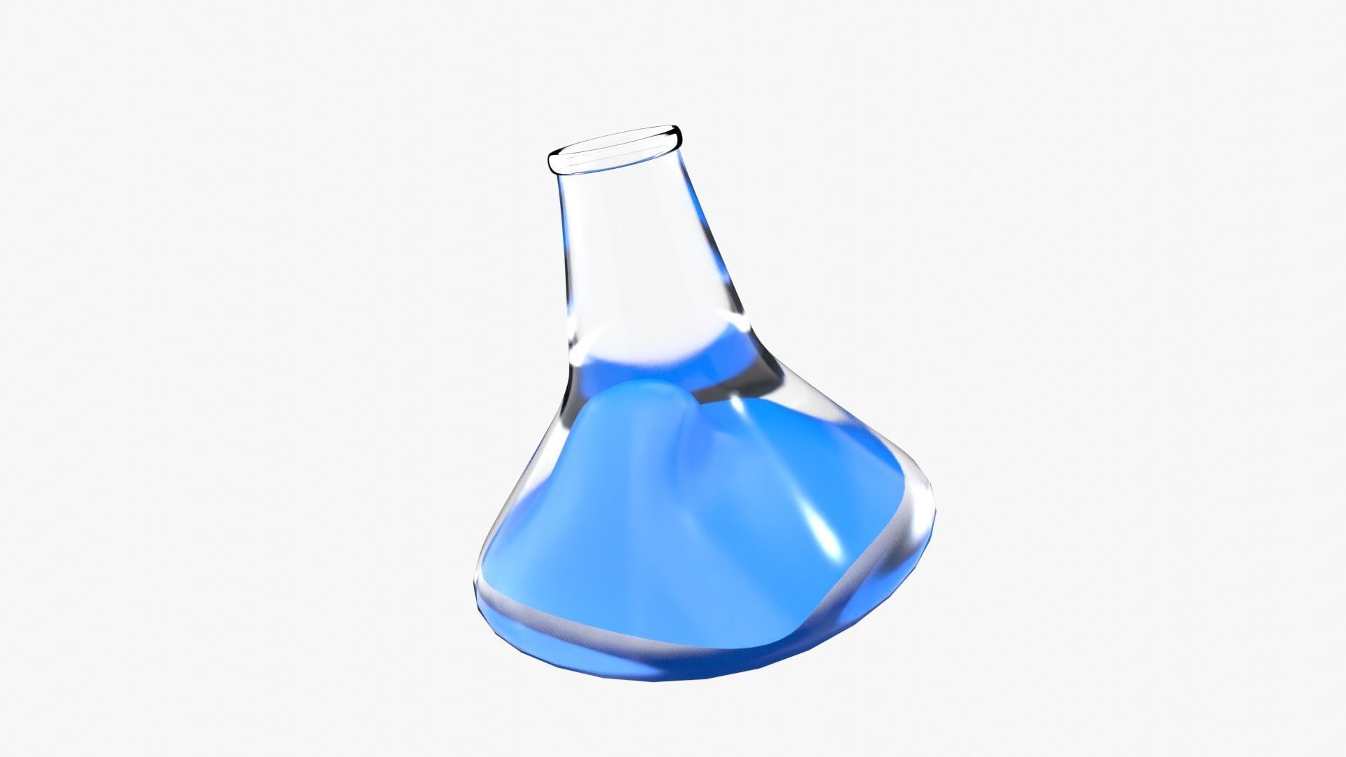 Conical flask 3D model_6