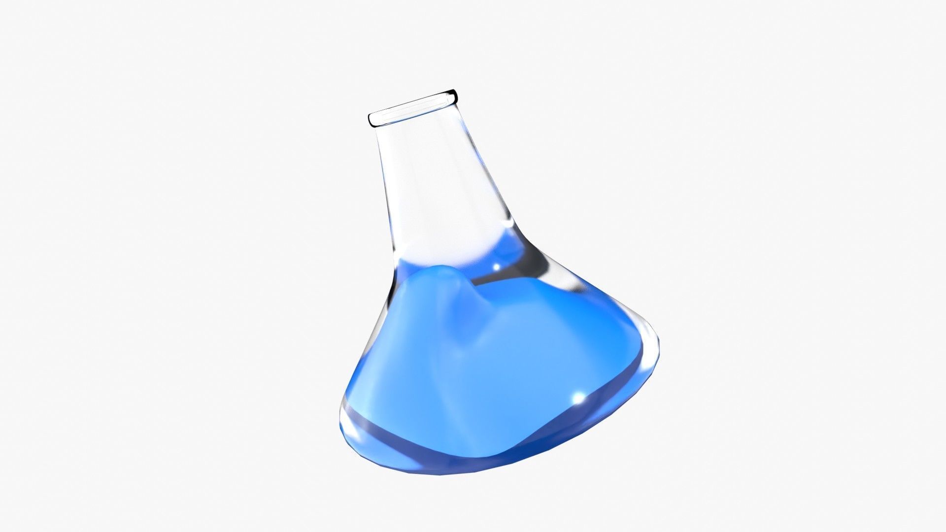 Conical flask 3D model_7