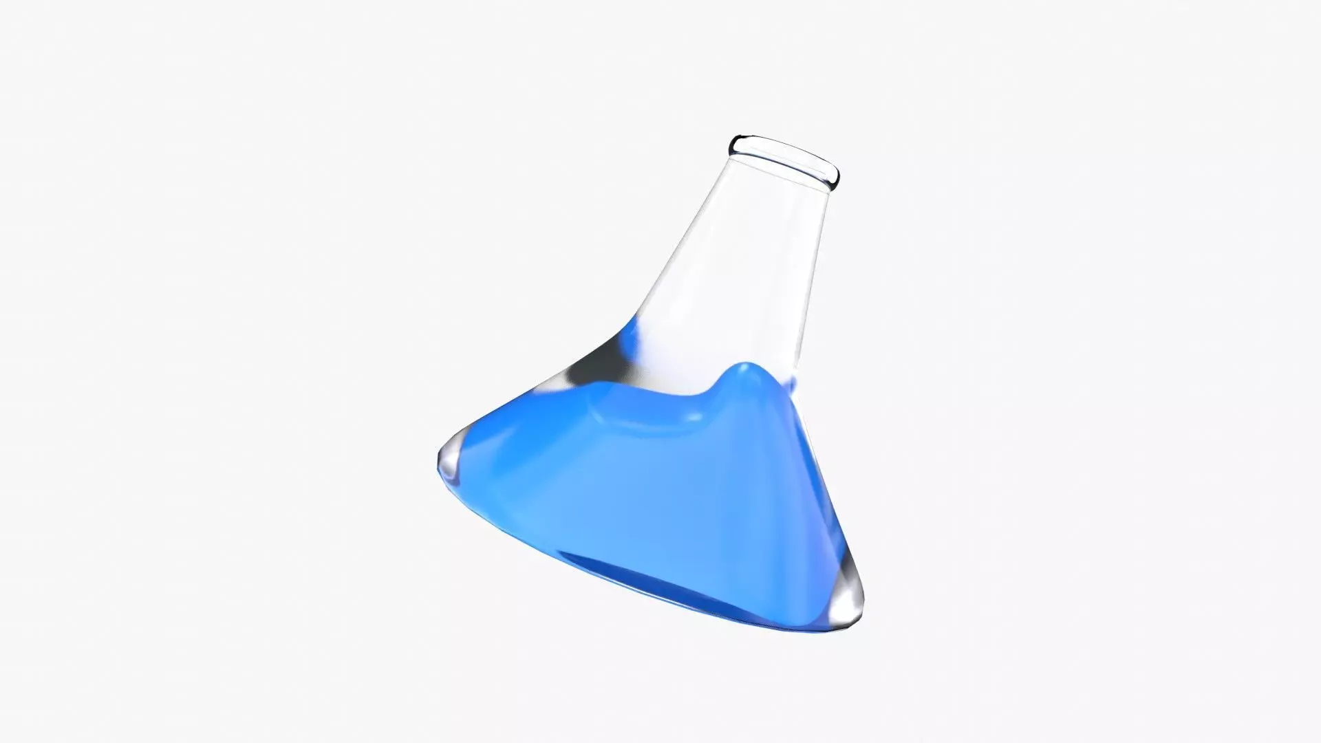 Conical flask 3D model_0