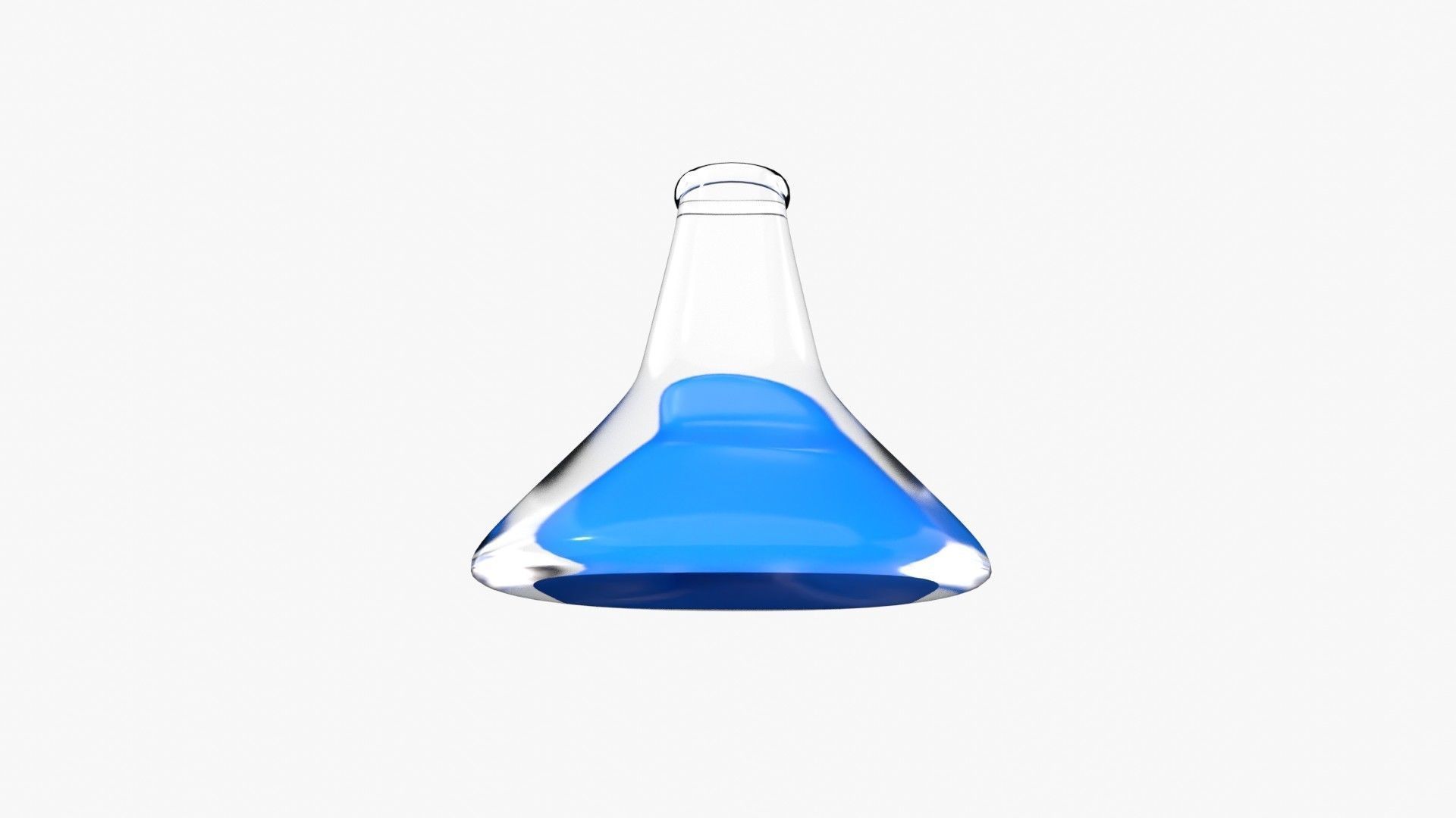 Conical flask 3D model_14