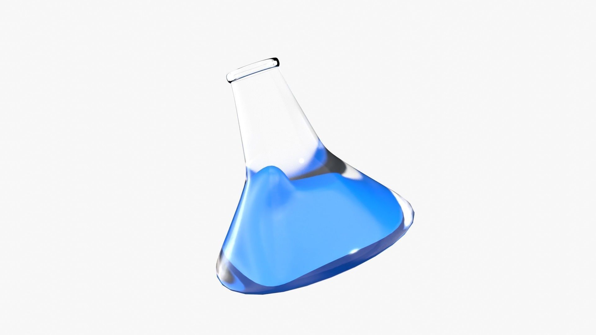 Conical flask 3D model_8