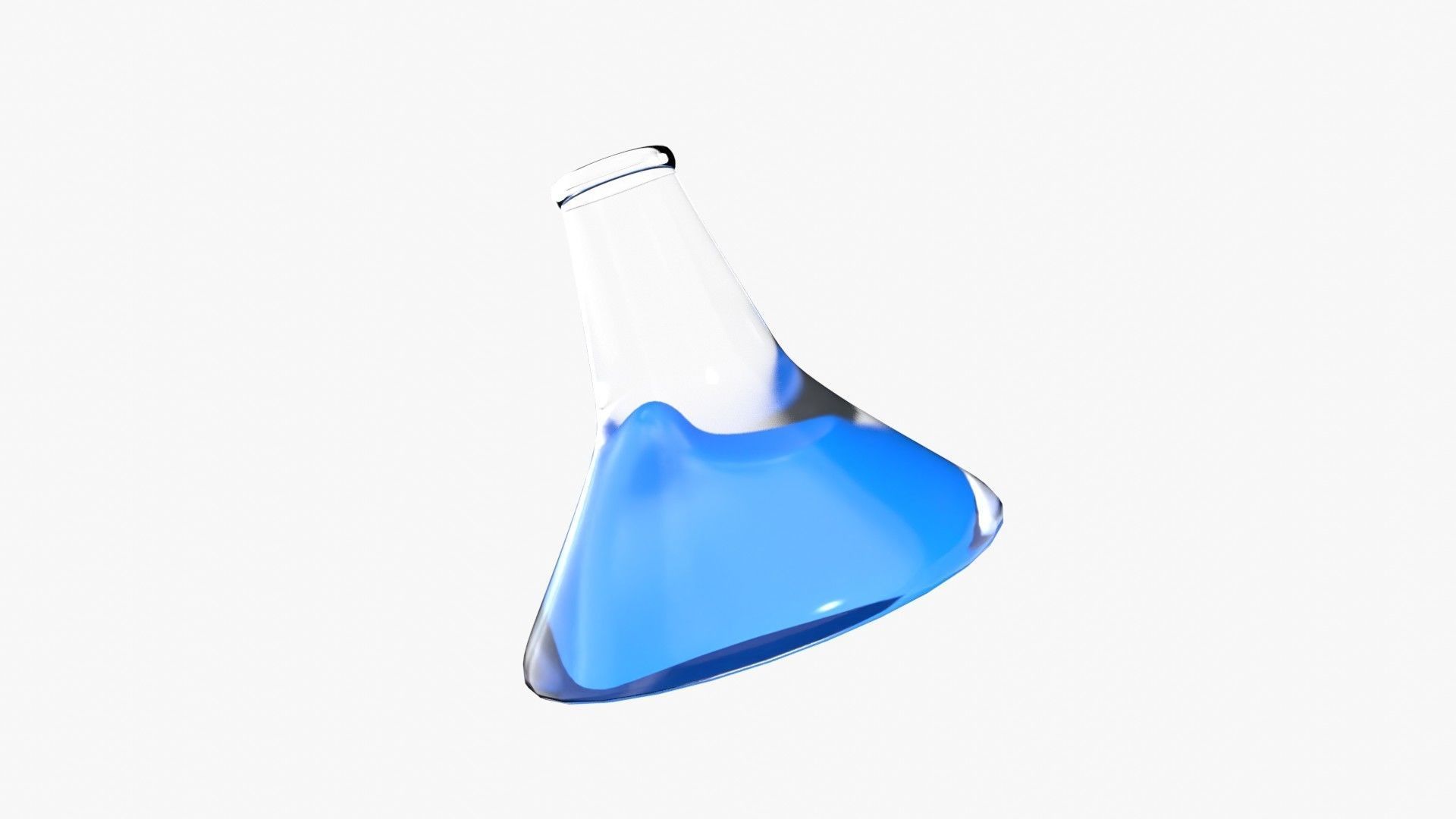 Conical flask 3D model_9