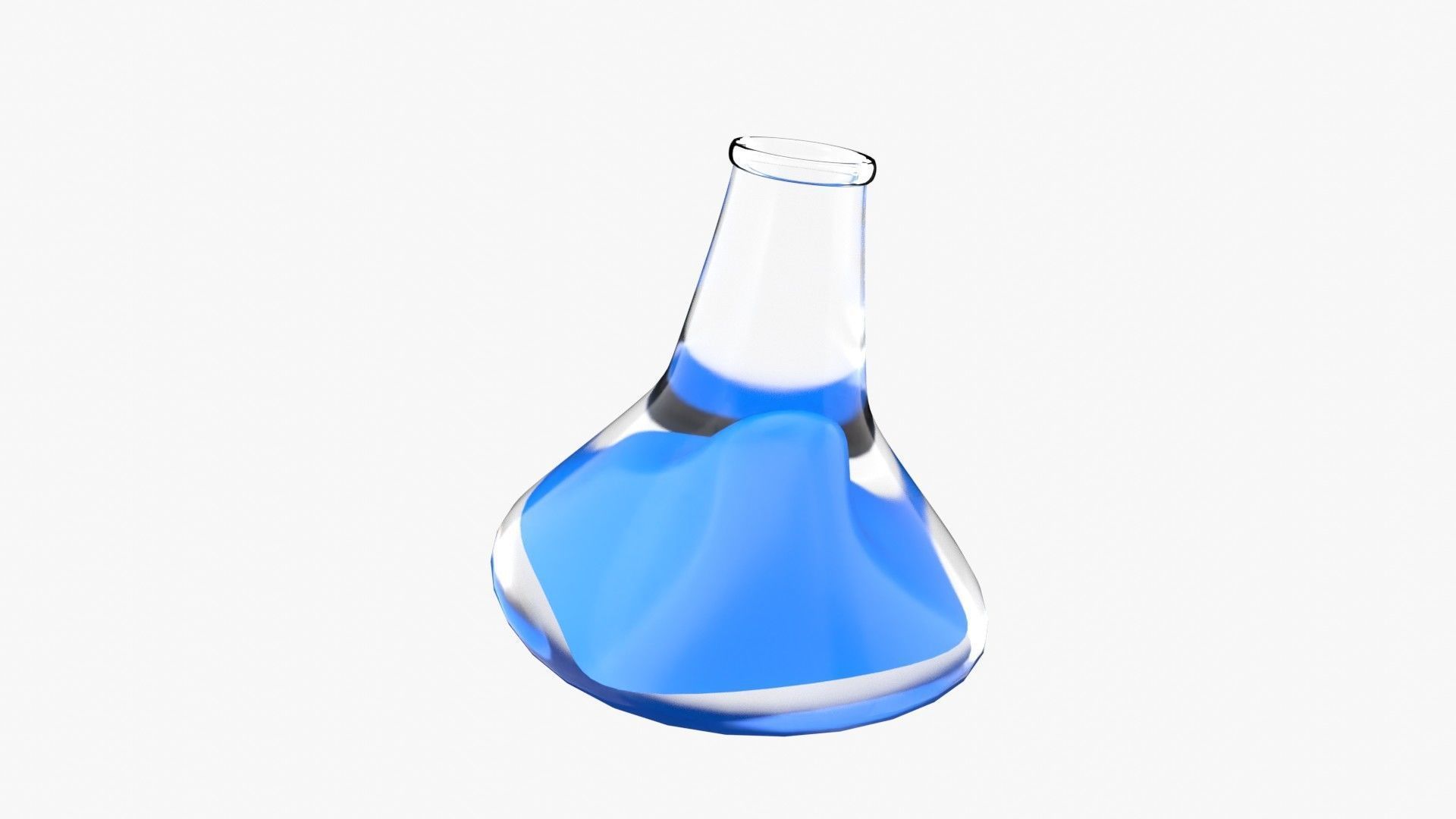 Conical flask 3D model_3