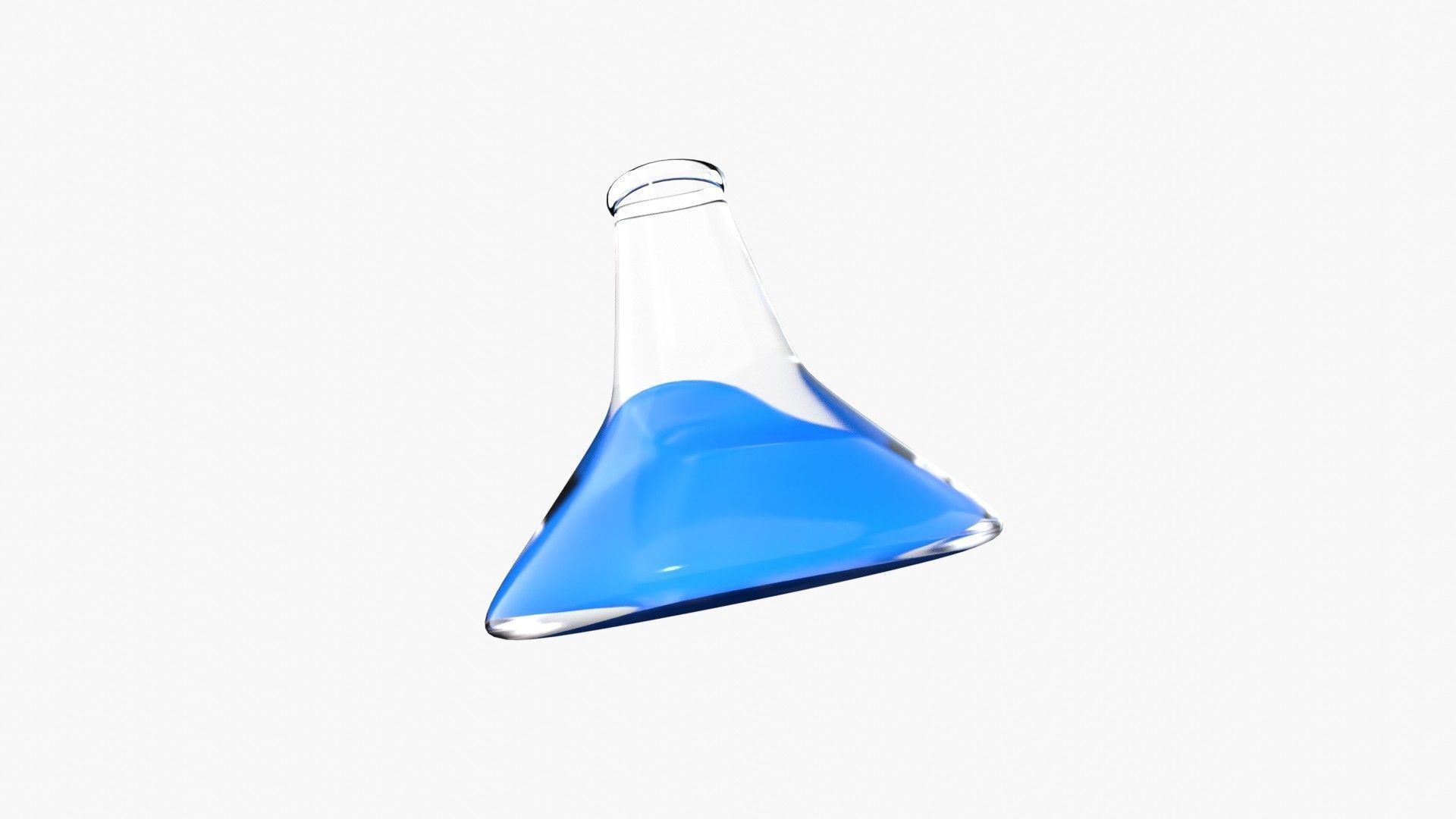 Conical flask 3D model_12