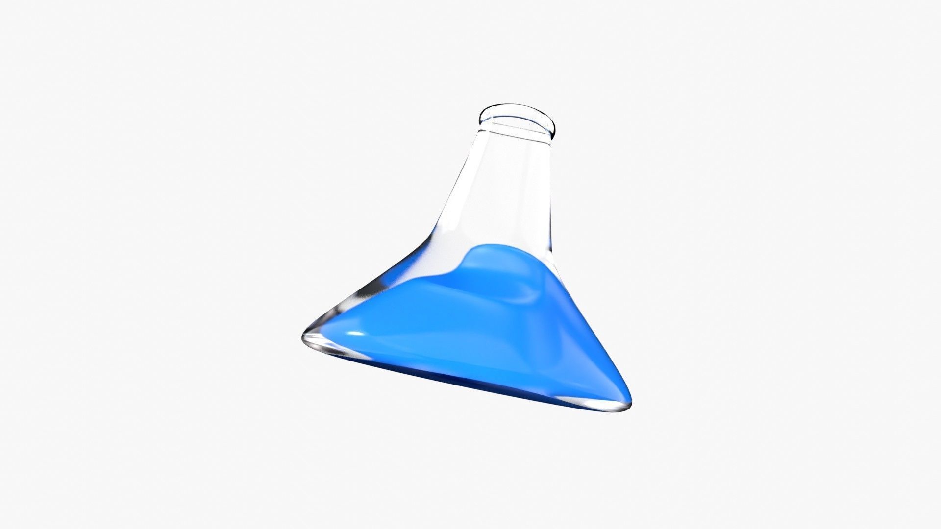 Conical flask 3D model_16