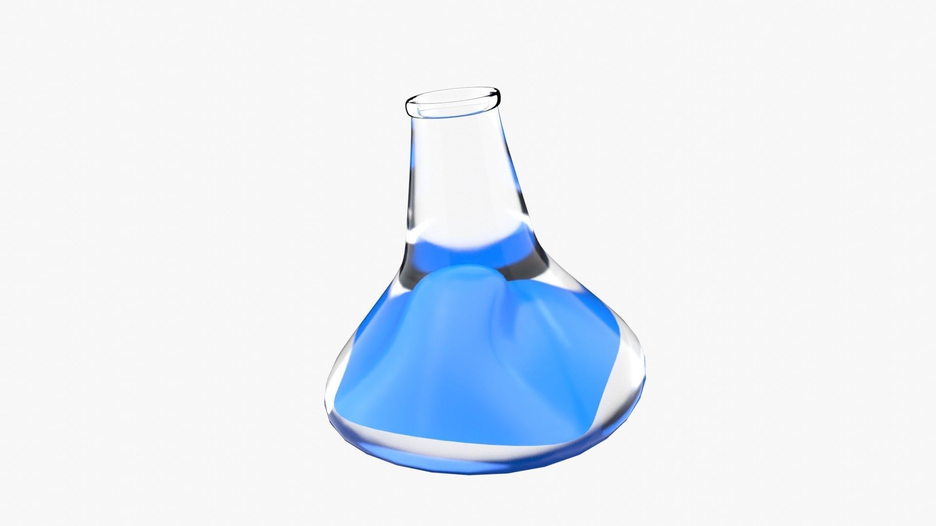 Conical flask 3D model_5