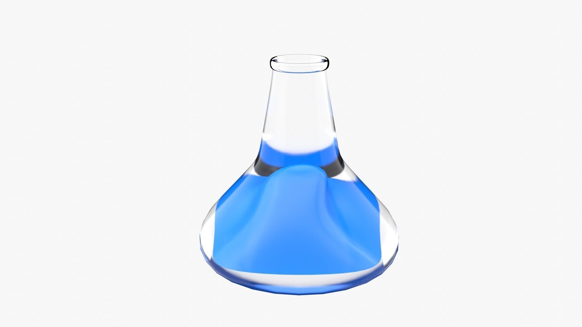 Conical flask 3D model_4