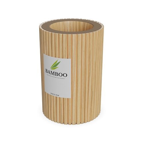 Kitchen utensils Bamboo Utensil Holder 3D model