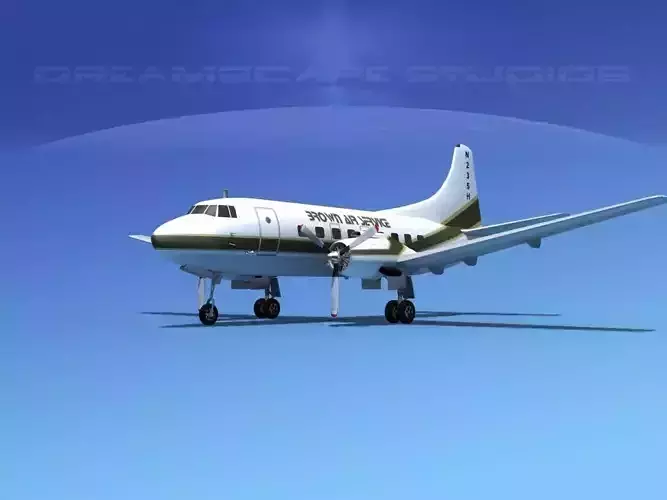 Martin 404 Brown Air Service 3D model